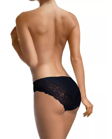 Moteriškos kelnaitės su nėriniais ir mikro tinkleliu