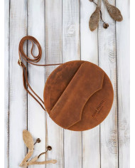 Paolo Peruzzi apvali natūralios odos rankinė