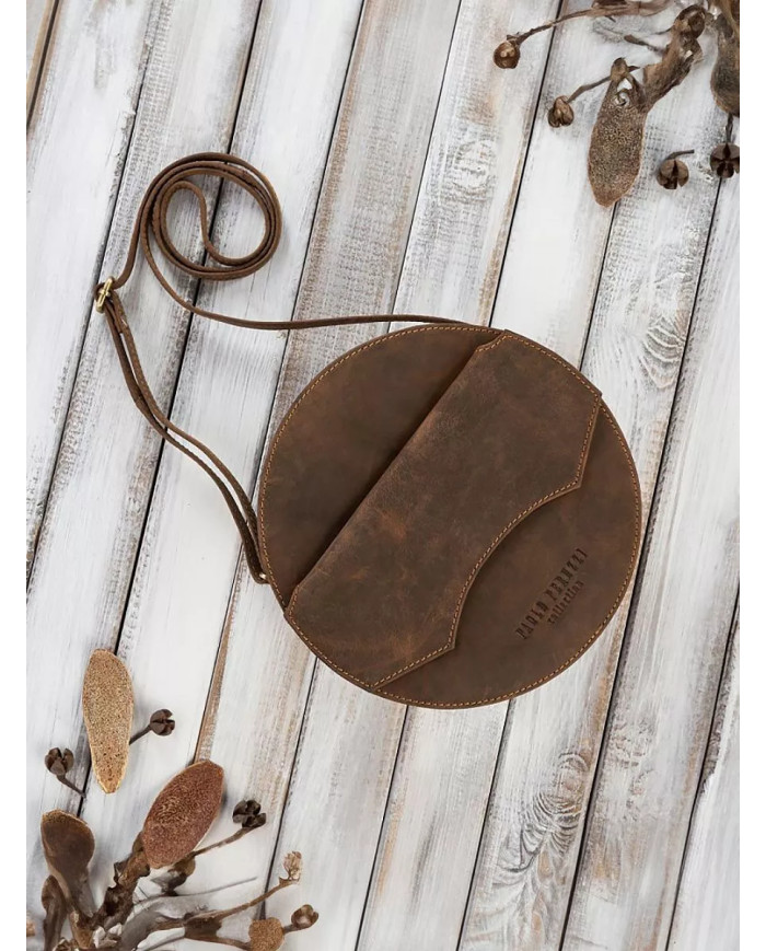 Apvali moteriška odinė rankinė „Paolo Peruzzi“