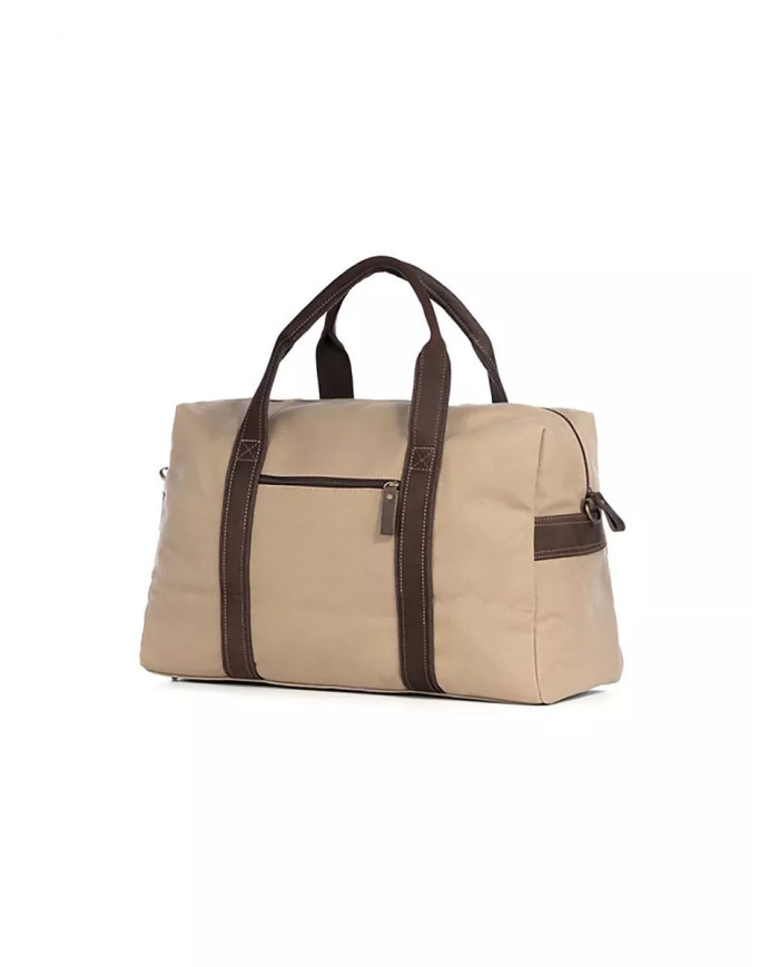 Savaitgalio ir miesto krepšys „MARCO“ iš drobės ir odos