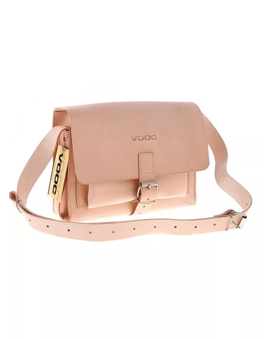 Smėlio spalvos natūralios odos rankinė VOOC Vintage