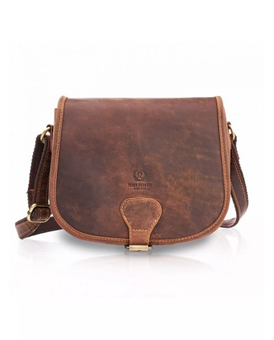 Ruda vintage odinė rankinė