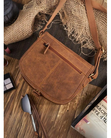 Natūralios odos rankinė „T-39-LB“ vintage stiliumi