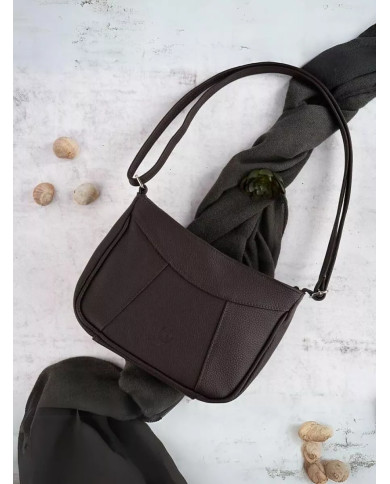 Natūralios odos ruda rankinė